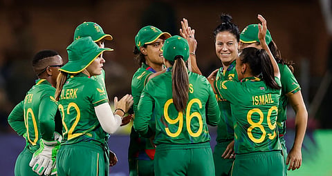 The Proteas finished second in Group 1, behind defending champions Australia who won all their four matches. (Photo | ICC Twitter)