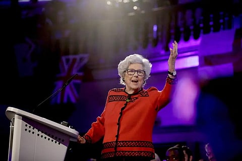 Legendary former Labour MP and Speaker of the House of Commons Betty Boothroyd. (Photo | AP)