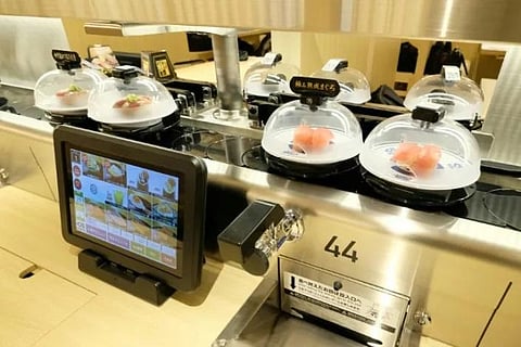 Several videos dubbed 'sushi terrorism' have emerged on social media...(Photo | AFP)