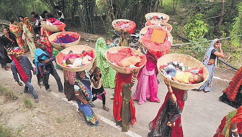 Piplantri village in Rajasthan has a peculiar custom, every time a girl is born, the villagers would plant 111 trees in her name.