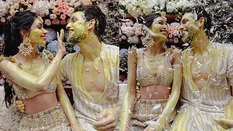 Alanna Panday and Ivor McCary's Haldi ceremony.