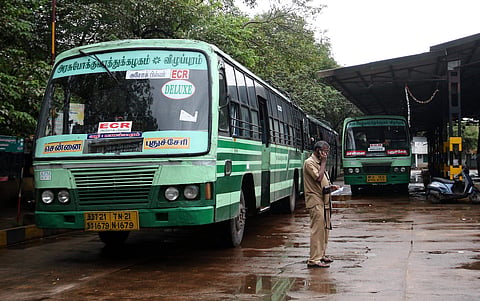 Image of a TNSTC bus used for representational purpose (File Photo | Nakshatra Krishnamoorthy, EPS)