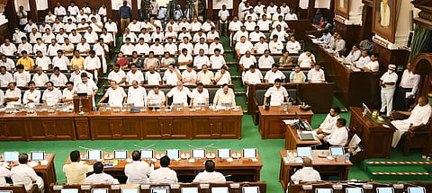 Tamil Nadu Finance Minister Palanivel Thiaga Rajan presents the State Budget for 2023-24. (Photo, Satish Babu, EPS)
