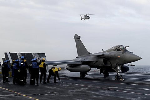 A file photo of the Rafale jet fighter used for representative purpose only. (Photo | AP)