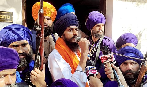 'Waris Punjab De' chief Amritpal Singh. (File photo| ANI)