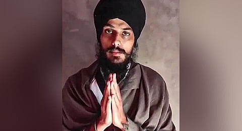 Fugitive radical preacher Amritpal Singh.