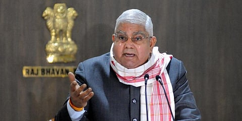 India's Vice President and Rajya Sabha Chairman Jagdeep Dhankhar. (Photo | PTI)