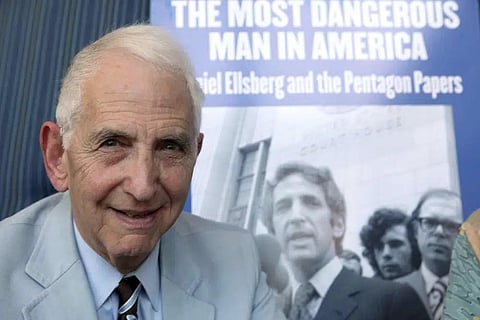 Daniel Ellsberg speaks during an interview in Los Angeles on Sept. 23, 2009. (Photo | AP)