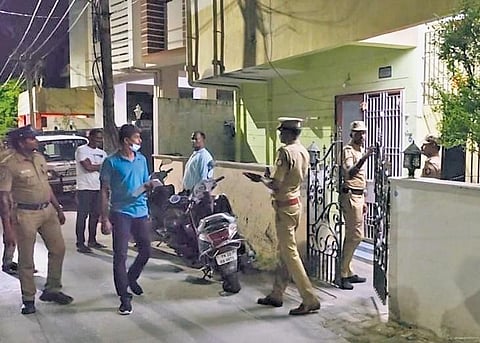 Police suspect a man carrying an umbrella was behind the murder. A hunt is on to nab him. (Photo | Express)