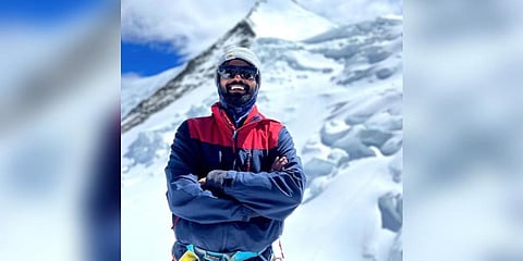 Indian climber Anurag Maloo (Photo | Anurag Maloo Twitter)