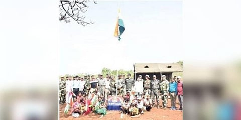 Company operating base (COB) at Tulasi Dongri Reserve forest