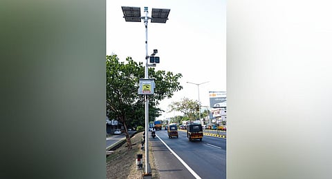 AI camera placed near Lakeshore Hospital|Express photo by Nishad T