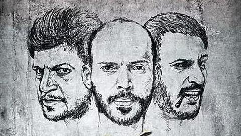 Kannada stars Shivarajkumar, Upendra, and Raj B Shetty in 45.