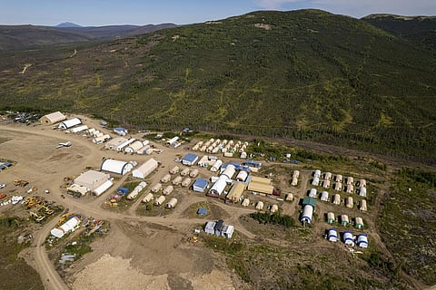 Aerial view of the Donlin Gold project, located around 12 miles north of the Kuskokwim River community of Crooked Creek, Alaska (Photo | AP)