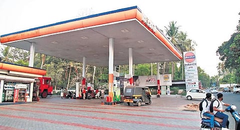 The fuel station in Shoranur from where Shahrukh Saifi bought petrol. (Photo| Express )