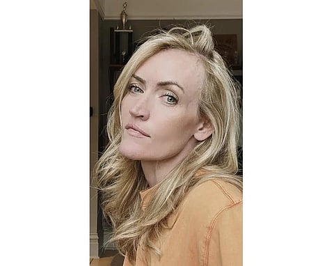 This image released by Peter Ashdown shows a selfie of mommy blogger Heather Armstrong in Salt Lake City on April 1, 2023. (Photo | AP)