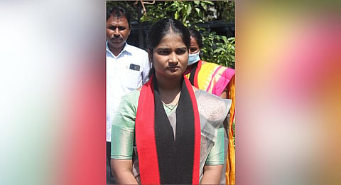 Nivedha S, councillor of Coimbatore City Municipal Corporation ward 97