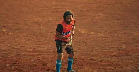 A YouTube screengrab from 'Jersey No 10', a Kannada film on hockey starring Adyah Thimmaiah, a state-level hockey player.