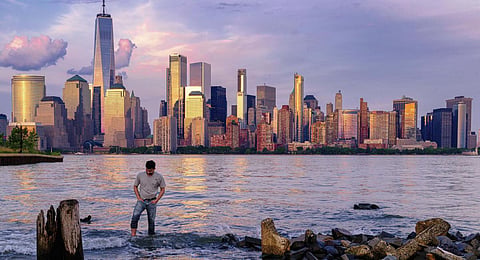 The metropolis is sinking under the weight of its skyscrapers, apartment buildings, asphalt and humanity itself — and will eventually become flooded by the Hudson River and Atlantic Ocean. (Photo | AP