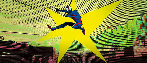 A YouTube screengrab from the trailer of 'Spider-Man: Across the Spider-Verse'.
