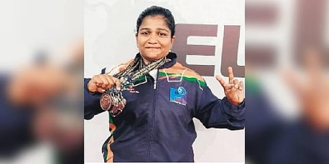 S Chandrakala, an excise constable from Vijayawada | Express