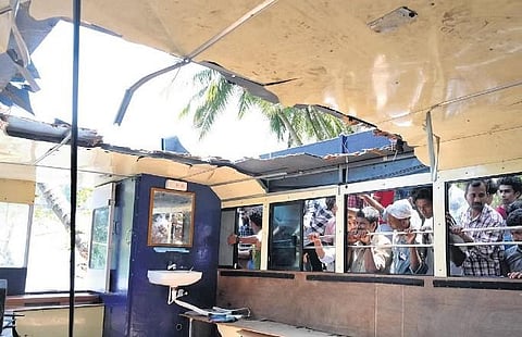 Local residents in Tanur taking a look at the boat that met with the accident on Sunday | E Gokul