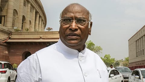 Congress president Mallikarjun Kharge.