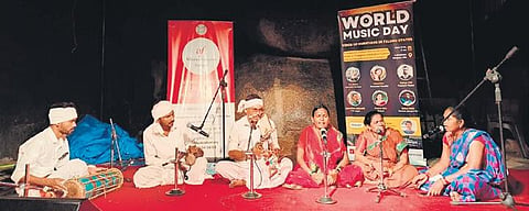 Artist performing for World Music Day