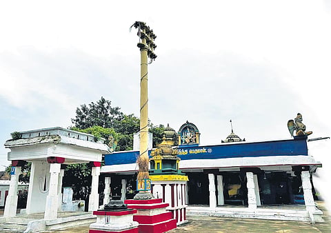 A Vishnu temple of the later Chola era in Kanchipuram. (Photo | Chithra Madhavan)