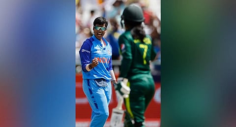 Spinner Deepti Sharma took 3/12 (File Photo)