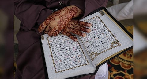 FILE - Image of the Islamic holy book 'Quran', used for representational purposes only. (Photo | AP)