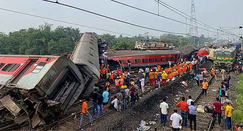 FILE - Rescue operations at the Balasore train crash site. (Photo | AFP)