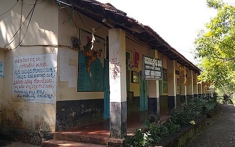 Government High School in Karike. (Photo | ENS)