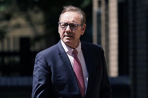 Actor Kevin Spacey outside Southwark Crown Court in London. (Photo | AP)