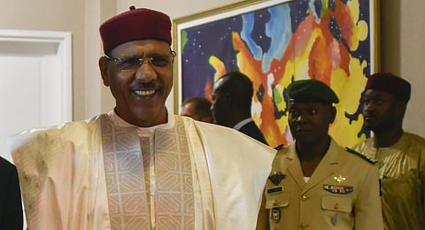 Nigerien President Mohamed Bazoum at the presidential palace in Niamey, Niger. (Photo AP)