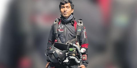 Jithin Vijayan, adventure junkie & record holder