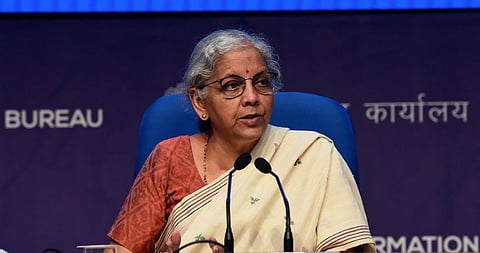 Finance Minister Nirmala Sitharaman. (Photo | Twitter)