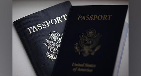 The cover of a U.S. Passport. (Photo | AP)