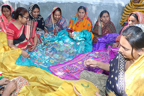 With CCI doubling their artisan count this year, the show is set to mesmerise textile enthusiasts and art connoisseurs across the city. (Photo | Express)
