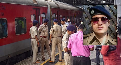 Constable Chetan Kumar Choudhary who fired from his automatic weapon, killing an RPF Assistant Sub-Inspector and three other passengers of the Jaipur-Mumbai Central. (Photo | PTI)