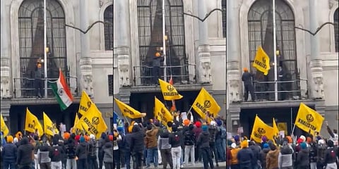 Khalistani protests used for representational purpose. (Photo | ANI Twitter)