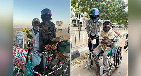 Hemanth Kumar chooses not to reveal his face to those he helps.
