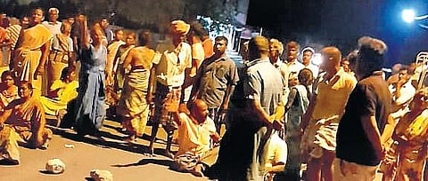 For representational purpose. Relatives holding protest in Nanguneri | Express