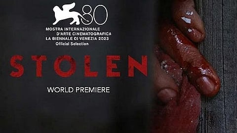 Poster of the suspense thriller, Stolen helmed by Karan Tejpal and starring Abhishek Banerjee.g