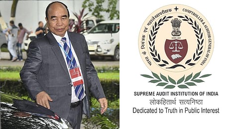 CAG slammed Mizoram government for incurring an 'avoidable' expenditure of Rs 4.88 crore. (L) Mizoram CM Zoramthanga.