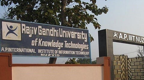 Rajiv Gandhi University of Knowledge Technologies.