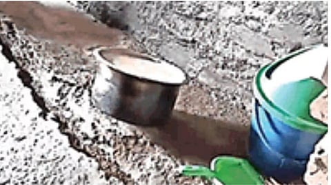 Visible cracks in houses of Dehradun's Kalsi. (Photo | Special Arrangement)