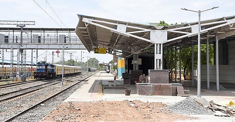 Platform 8 at Tiruchy railway junction which was commissioned for public use on Wednesday| MK Ashok Kumar