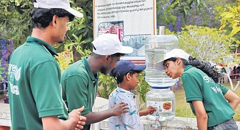 Green Army volunteers at Kanakakunnu | PICS: B P Deepu