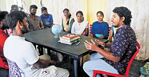 While civil service aspirants can avail of full-time coaching at Praxis for a minimal fee, the library itself is free and open to all, and the books closely modelled on the UPSC syllabus | Sriram R